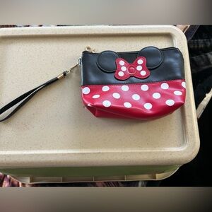 Disney Colorful Minnie  Pouch Wristlet
